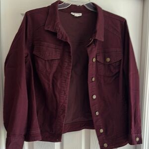 Westport Red Jean Jacket Classic Denim Style